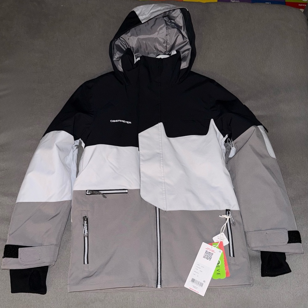 Obermeyer Boys Axel Jacket - Moonstone - Size Medium